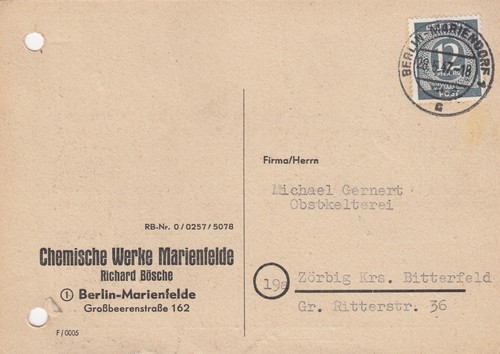 Berlin marienfelde postkarte - berlin-marienfelde,,
