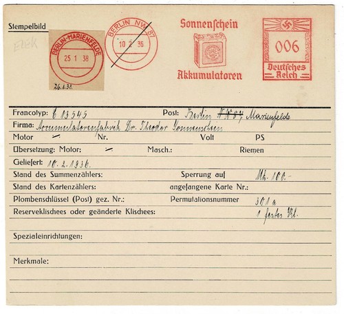 Berlin marienfelde 1935 - berlin, 1935/38