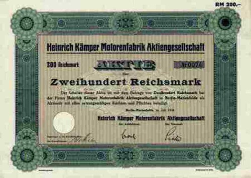 Heinrich kämper motorenfabrik - heinrich,