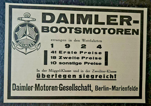 Daimler bootsmotoren - bootsmotoren,