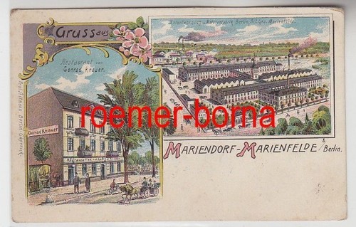 73753 lithographie gruß - ak,